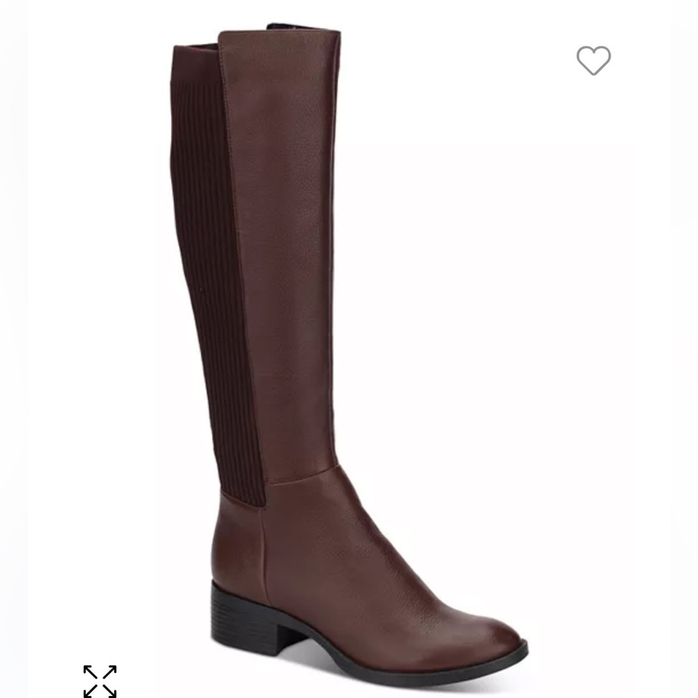 Kenneth Cole Women's Levon Block-Heel Boots Chocolate Brown
